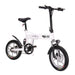 GlareWheel X3 White 36V 7.5Ah 16' Folding Electric City Bike