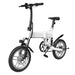 GlareWheel X3 White 36V 7.5Ah 16' Folding Electric City Bike