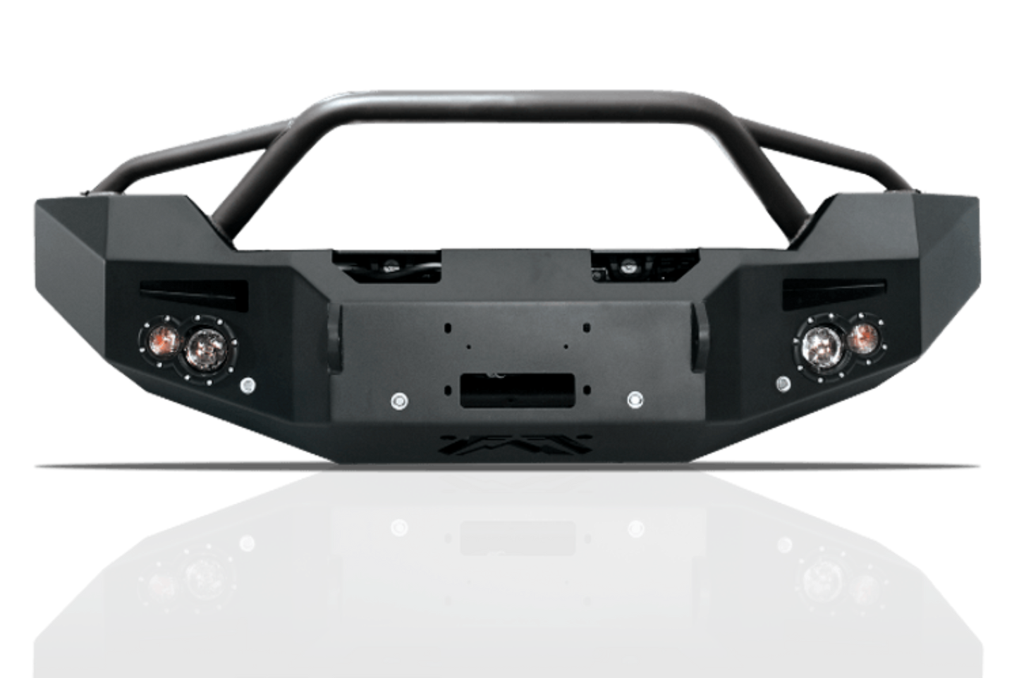 Fab Fours GM14-A3152-1 GMC Sierra 2500/3500 2015-2019 Premium Front Bumper Winch Ready with Pre-Runner Guard