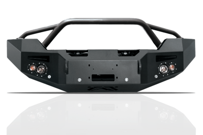 Fab Fours GM14-A3152-1 GMC Sierra 2500/3500 2015-2019 Premium Front Bumper Winch Ready with Pre-Runner Guard