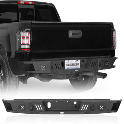 Sierra 1500 Rear Bumper w/ LED Spotlights (07-18 GMC Sierra 1500) - Hooke Road - HE.9463