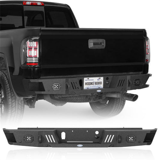 Sierra 1500 Rear Bumper w/ LED Spotlights (07-18 GMC Sierra 1500) - Hooke Road - HE.9463