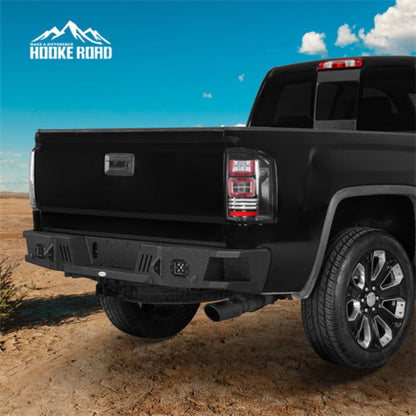 Sierra 1500 Rear Bumper w/ LED Spotlights (07-18 GMC Sierra 1500) - Hooke Road - HE.9463