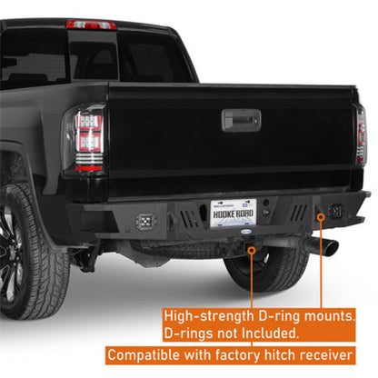 Sierra 1500 Rear Bumper w/ LED Spotlights (07-18 GMC Sierra 1500) - Hooke Road - HE.9463