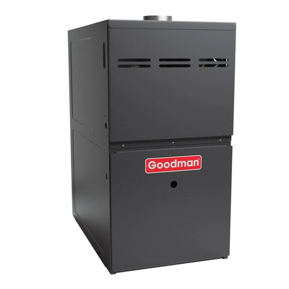 Goodman - 1.5 Ton/60,000 BTU 80% AFUE Gas Furnace and Air Conditioner System - Horizontal - 14.5 SEER2 - R32 - CHPTA2426B3
