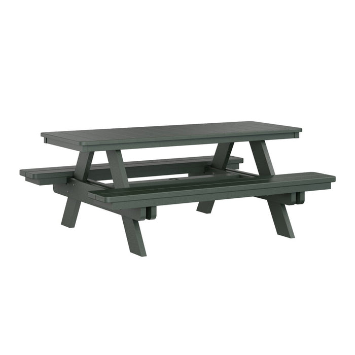 Berlin Gardens Rectangular Picnic Table- PRPT2872BK