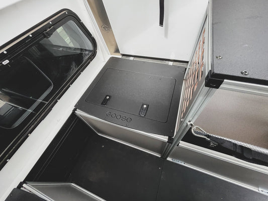 Goose Gear Camper System - Full Size Truck 5'5" Bed - Passenger Side Front Utility Module - 6146-GGR-SH