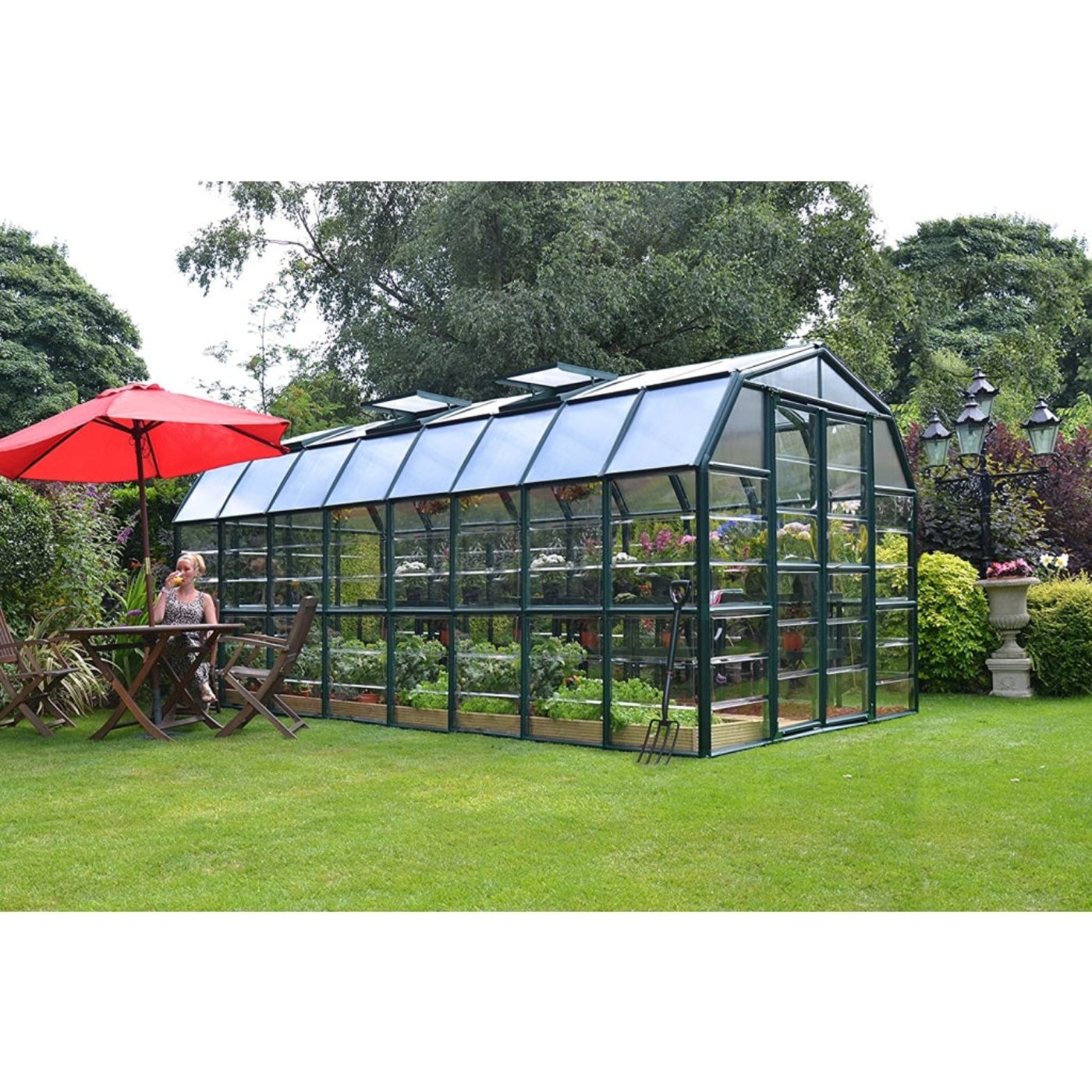 Grand Gardener 8' x 16' Greenhouse - Clear - HG7216C