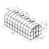 Rion Grand Gardener 8' x 20' Greenhouse - Twin Wall - HG7220