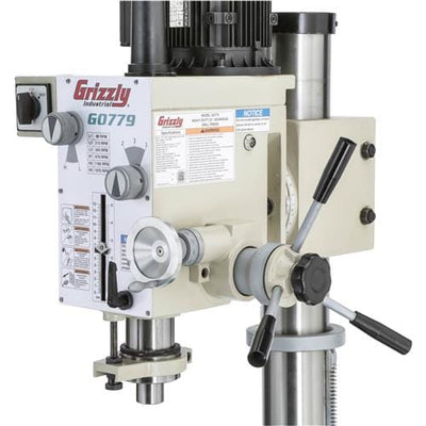 U.S Industrial Grizzly Industrial 23-3/8" Heavy-Duty Floor Model Gearhead Drill Press