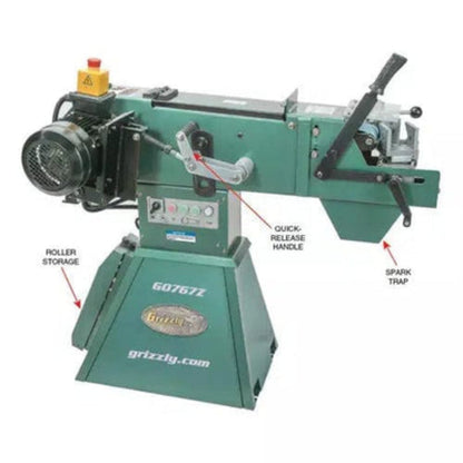 U.S Industrial Grizzly Industrial 4" x 79" 3-Phase Abrasive Tube Notcher