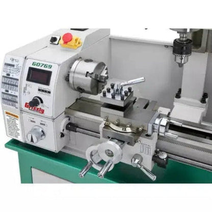 U.S Industrial Grizzly Industrial 8" x 16" Variable-Speed Lathe with Milling Head