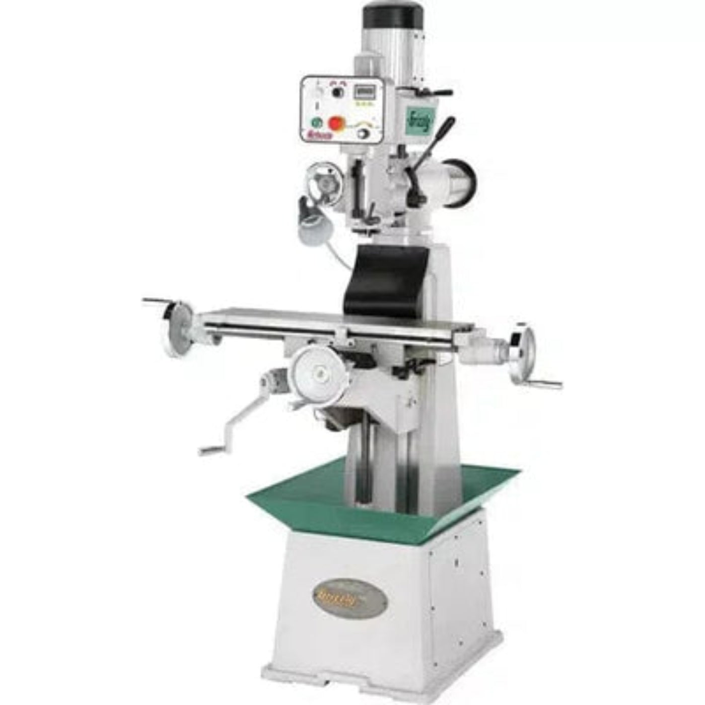 U.S Industrial Grizzly Industrial 8" x 30" 1-1/2 HP Variable-Speed Knee Mill with Ram Head