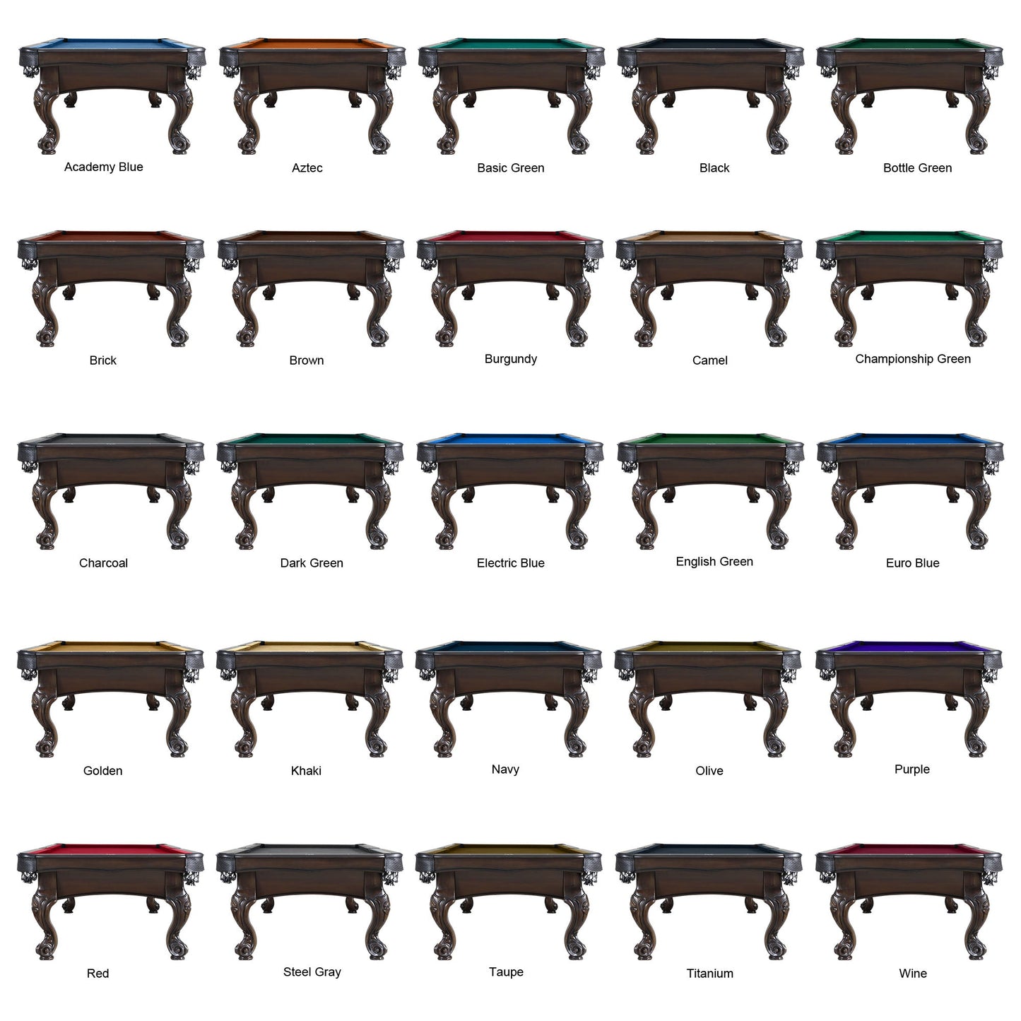Playcraft Wheaton 8' Slate Pool Table - PTWHEBRI08