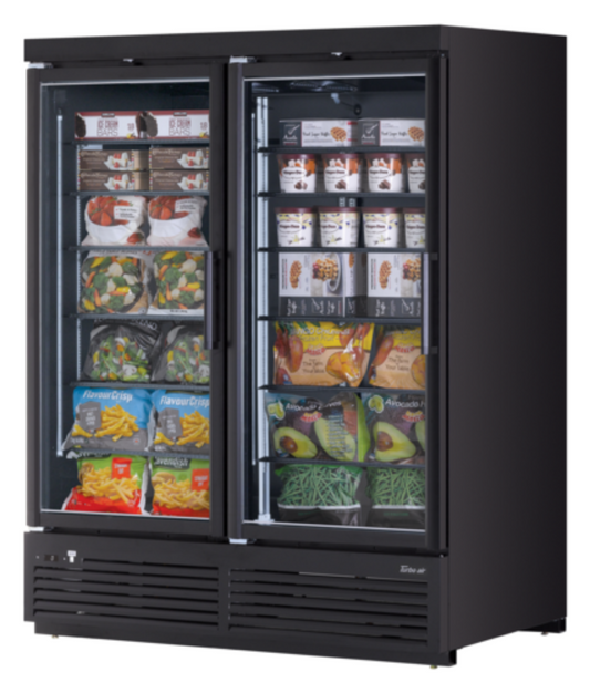 Turbo Air Super Deluxe Glass Door Merchandisers - TJMF-55SDW(B)-N