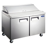 Grista - Salad Sandwich Prep Table - 2 Door, 15.5 Cu. Ft., 60 In - GRSL-2D/60