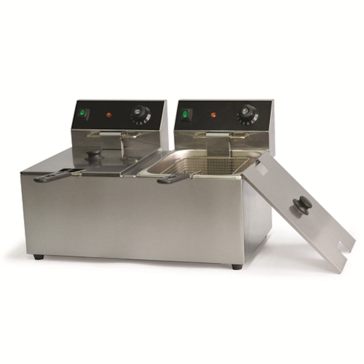 Nemco  Global Solutions by Nemco GS1612 Split Pot Deep Fryer - GSGS1612