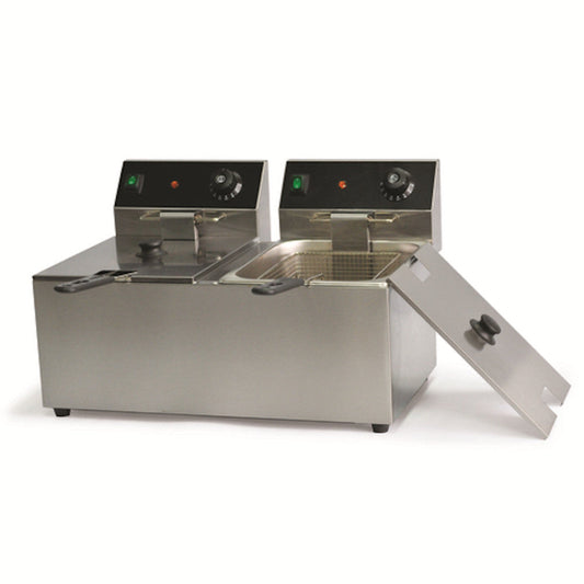 Nemco  Global Solutions by Nemco GS1612 Split Pot Deep Fryer - GSGS1612