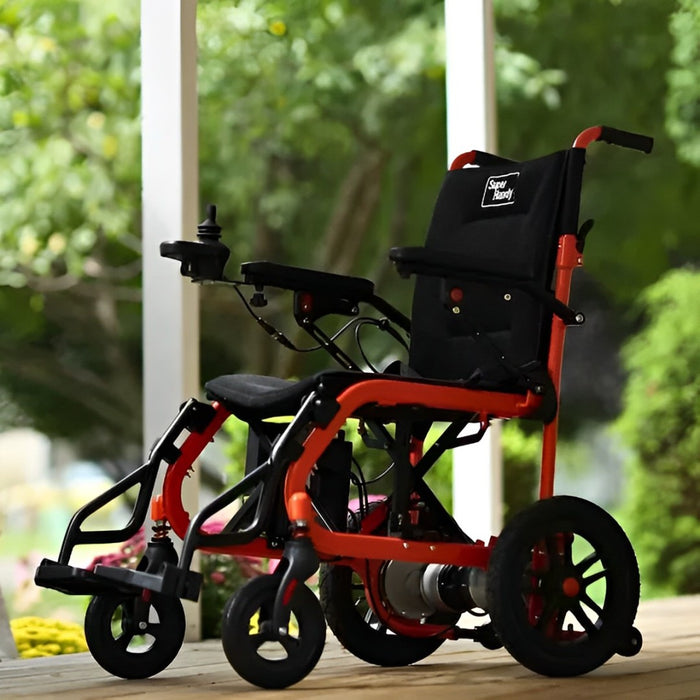 Super Handy GUT155 Foldable Electric Wheelchair 24V 6Ah 250W 3.7 MPH Max Speed 6 Mile Range New