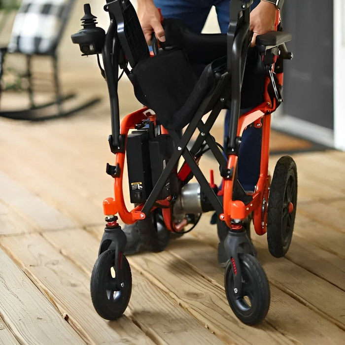 Super Handy GUT155 Foldable Electric Wheelchair 24V 6Ah 250W 3.7 MPH Max Speed 6 Mile Range New