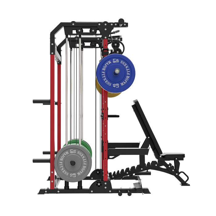 MAJOR FITNESS All-In-One Home Gym Power Rack Package F22 - CFBL-PLT01BL-OWPNT230-OBBLS Price