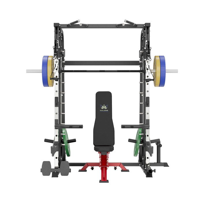 MAJOR FITNESS All-In-One Home Gym Smith Machine Package Spirit B2 - S9-PLT01BL-OWPNT230