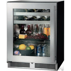 Perlick 24" Beverage Center w/ Stainless Steel Glass Door, ADA Compliant with 4.8 cu. ft. Capacity - HA24BB-4-3