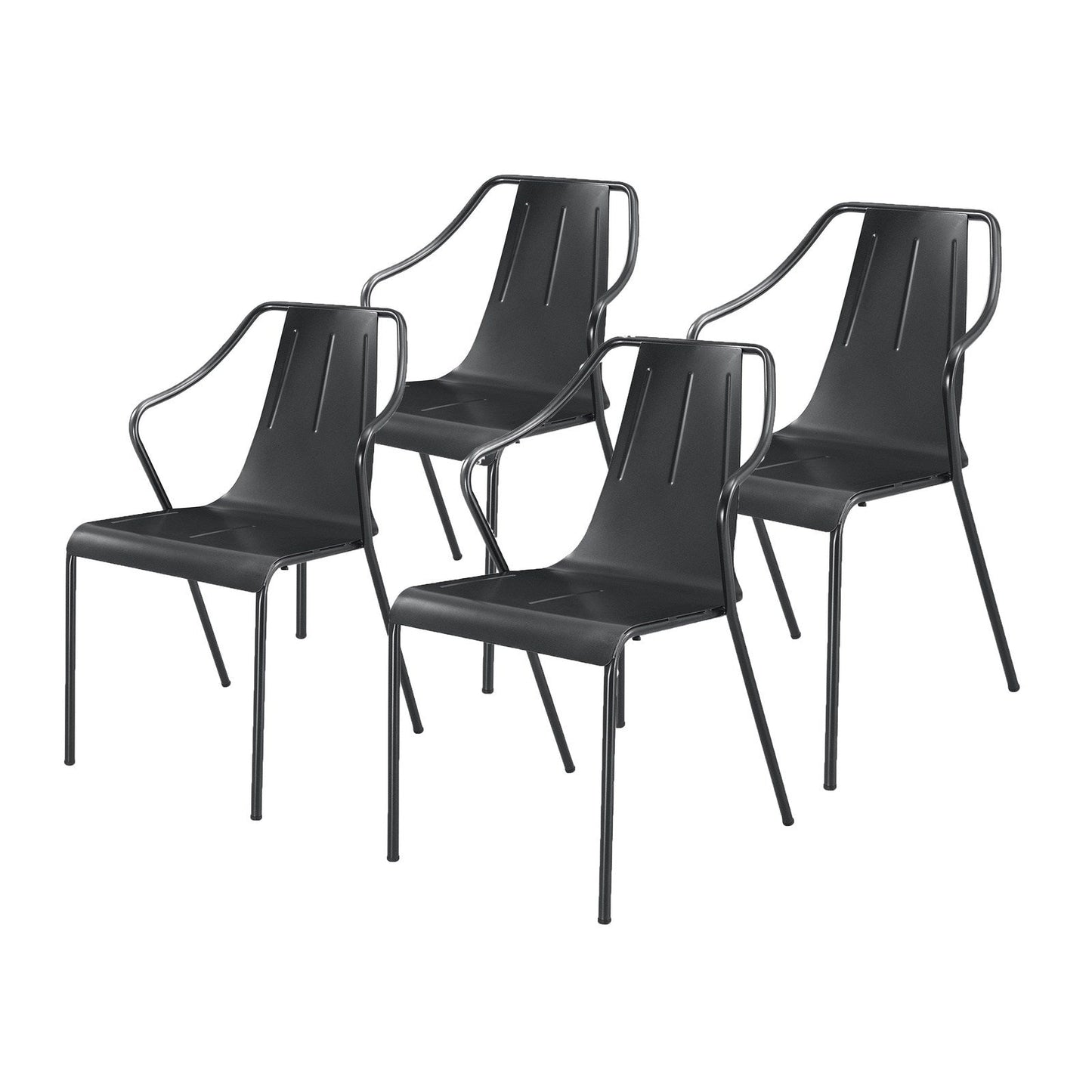 New Pacific Direct Callum Metal Chair, (Set of 4)  - 9300048