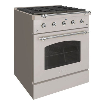 Hallman CLASSICO 30" 4.2 Cu.Ft. 4 Burner Freestanding Dual Fuel Range and Electric Oven - HCLRDF30