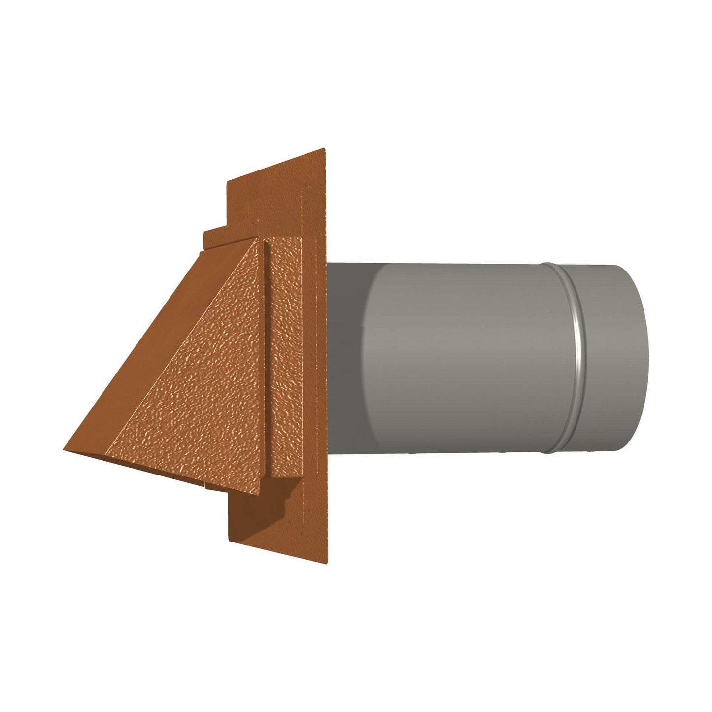 Copperlab Hammered Copper Dryer Vent / Exhaust Vent 4" - 12" - HCWDV10F