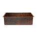 Rustic Premier Copper Hammered Copper Single Basin Kitchen Sink - KDSB