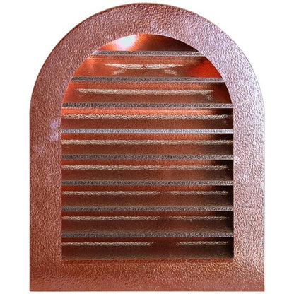 Copperlab Hammered Copper Tombstone Louvered Gable Wall Vent - HCWLVT1218F