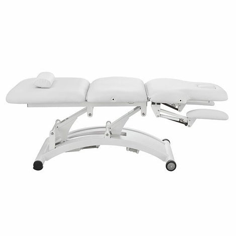 Silver Fox 3 Section Electric Massage Bed, White - EF2241C