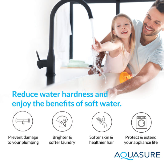 Aquasure Pro | Whole House Water Filter Bundle with 72,000 Grains Softener, 75 GPD Reverse Osmosis System & Triple Purpose Pre-Filter - AS-WHF72D