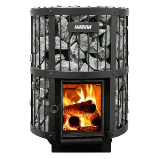 GREE Harvia GreenFlame Series 240 GreenFlame Wood Burning Sauna Stove - WK200LD