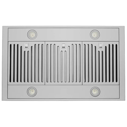 Hauslane 36-Inch Island T-Shaped Range Hood in Stainless Steel - IS-700SS-36