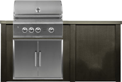 Haven 72" Coyote Outdoor Kitchen Island w/ Plain Panel  - HCOY72PAN-2