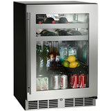 Perlick 24" C-Series Beverage Center w/ Stainless Steel Glass Door, 5.2 cu. ft. Capacity, Energy Saver - HC24BB-4-3