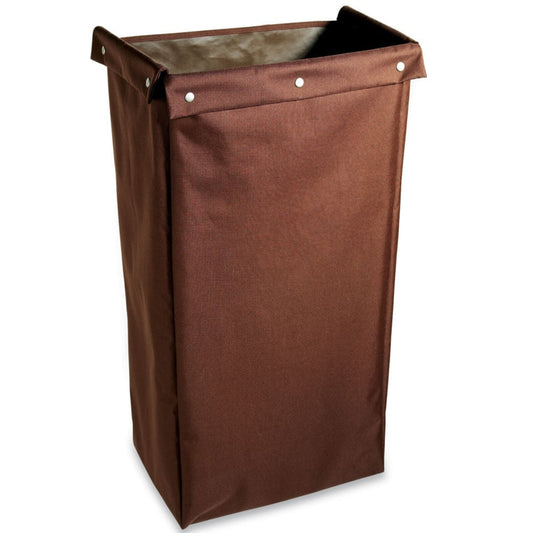 Hospitality 1 Source HCBFO36BR Fold Over 18" x 36" Cart Bag — Brown Case Pack of 6 Pieces - HCBFO36BR