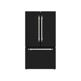 Hallman 4-Pc Kitchen Package w/ 48" Pro Range, 36" Free-Standing Refrigerator, 24" Dishwasher and 48" Hood Classico Black