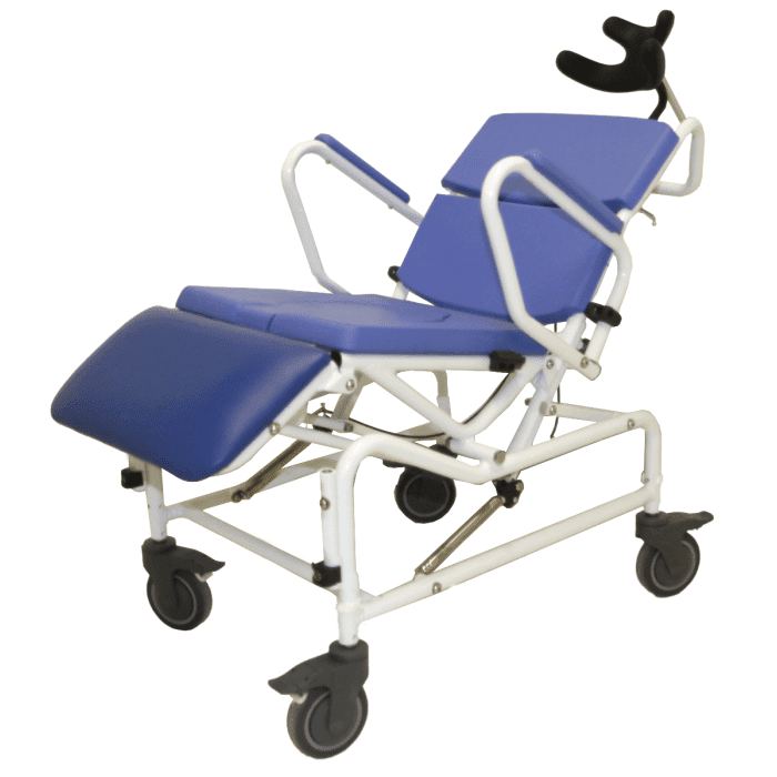 Healthline Ezee Life 18" Seat Reclining Shower Commode Chair with Tilt