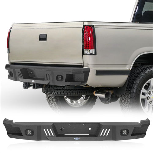 Heavy-duty Steel Rear Bumper for 1988-1998 Chevy C/K 1500 2500 Fleetside - Hooke Road