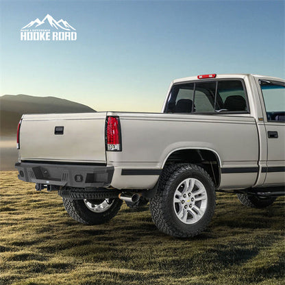 Heavy-duty Steel Rear Bumper for 1988-1998 Chevy C/K 1500 2500 Fleetside - Hooke Road