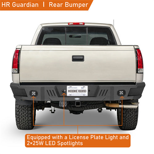 Heavy-duty Steel Rear Bumper for 1988-1998 Chevy C/K 1500 2500 Fleetside - Hooke Road