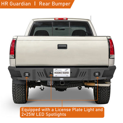 Heavy-duty Steel Rear Bumper for 1988-1998 Chevy C/K 1500 2500 Fleetside - Hooke Road