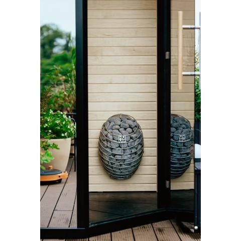 Haljas Houses Hele Glass Mini Outdoor Sauna - hele-glass-mini-alder-standard