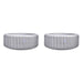 JLeisure Avenli 1,200L 63" 6 Person Inflatable Round Hot Tub Spa, Gray 2 Pack - 233433