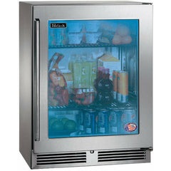 Perlick 24" Counter Depth Outdoor Refrigerator with 2 Full-Extension Pull-Out Shelves, Stainless Steel Door - HH24RO-4-3