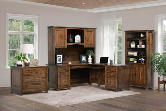 QW Amish Teton Bookcase - 857W-TET-3636-NOSM