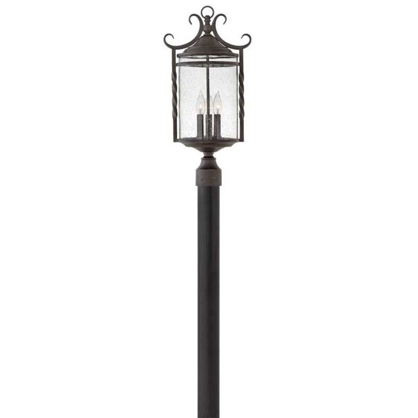 Hinkley Lighting Outdoor Casa Olde Black Post Mout Light - 1141OL